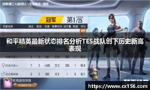 和平精英最新状态排名分析TES战队创下历史新高表现